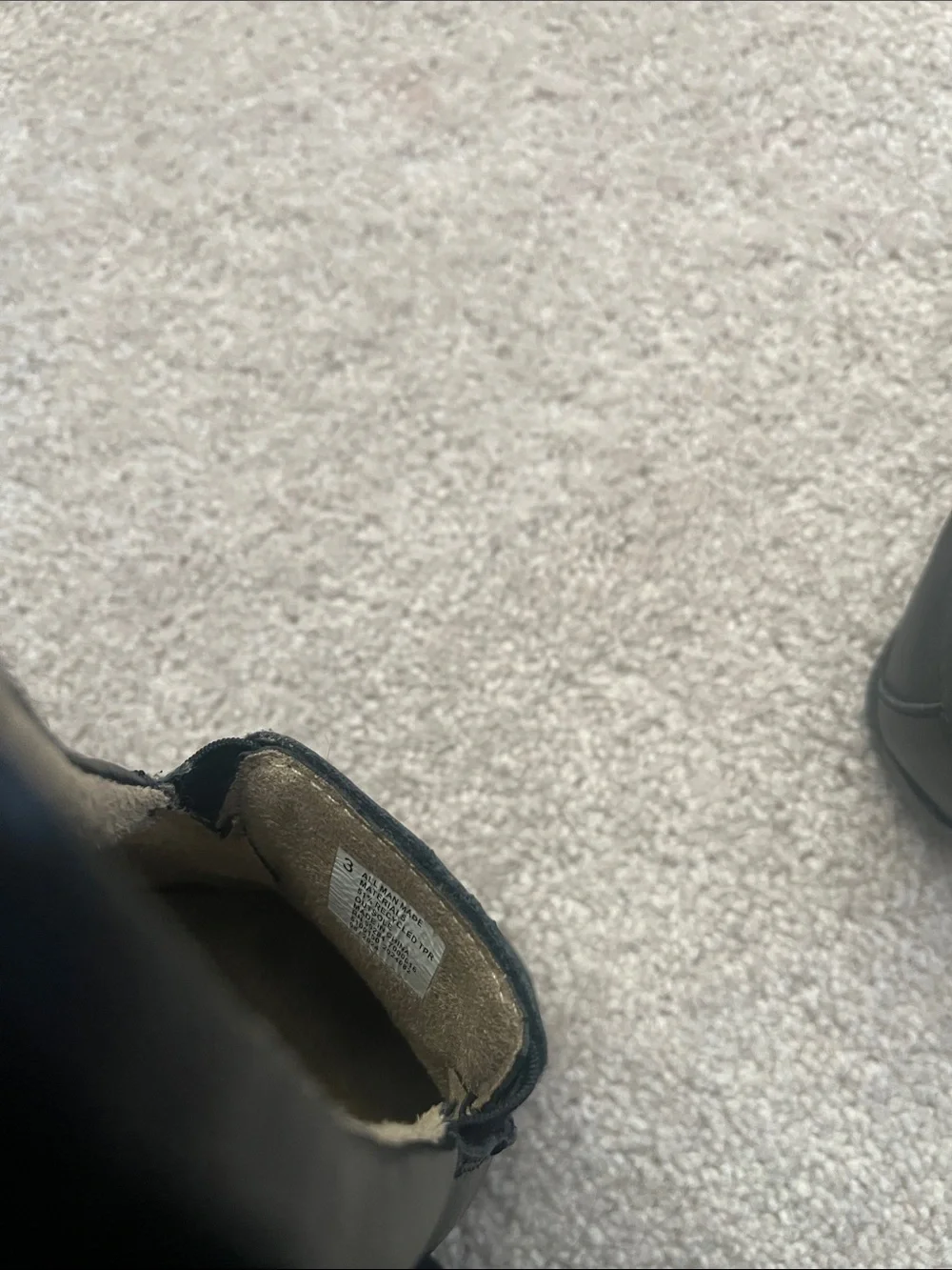 Children’s Place Black Slip-On